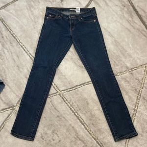 Dark blue skinny Levi jeans